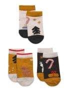 Silas Cotton Socks 3-Pack Liewood Patterned