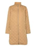 Slffilly Quilted Coat Selected Femme Beige