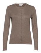 A8661, Milasz R-Neck Cardigan Saint Tropez Brown