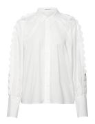 Sandra Scallop Blouse DESIGNERS, REMIX White