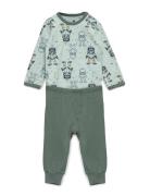 Baby Pyjamas Set - Aop CeLaVi Green