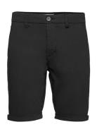 Regular Chino Poplin Shorts - Gots/ Knowledge Cotton Apparel Black