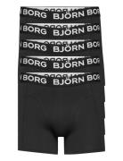 Cotton Stretch Boxer 5P Björn Borg Black