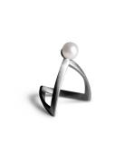 Pearl V Ring Jane Koenig Silver