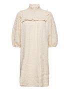 Slfcory 3/4 Short Smock Dress B Selected Femme Cream