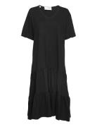Slfreed 2/4 Midi Dress M Selected Femme Black