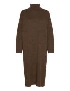 Objabbie L/S Knit Dress Pb12 Object Brown