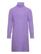Cbsanne Ls Knit Dress Costbart Purple