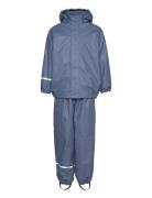 Rainwear Set -Solid, W.fleece CeLaVi Blue