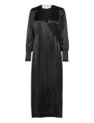 Slflyra Ls Ankle Wrap Dress B Selected Femme Black