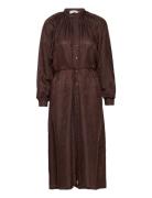 Viscose / Silk Dress Rosemunde Brown