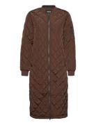 Onljessica Quilted Coat X-Long Otw ONLY Brown