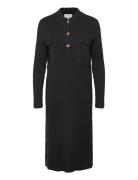 Objnoelle Polo Knit Dress Object Black
