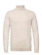 Slhberg Roll Neck B Selected Homme Beige