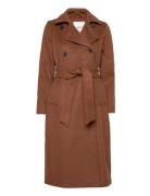 Objclara Wool Coat Object Brown