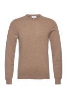 Man O-Neck Plain Davida Cashmere Brown