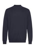 Slhrobert Ls Knit Mock Neck Selected Homme Navy