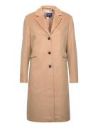Wool Blend Tailored Coat GANT Beige