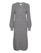 Objmalena L/S Knit Dress Noos Object Grey
