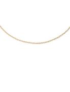 Necklace Chain 55 Cm Gold Design Letters Gold