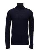 Merino Knit Roll-Neck Lindbergh Navy