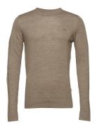 Merino Knit O-Neck Lindbergh Beige