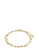 Hallie Organic Shaped Crystal Bracelet Gold-Plated Pilgrim Gold