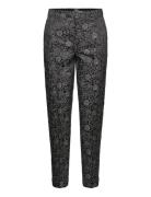 Lowry - Mid Rise Slim Trousers In Planetary Jacquard Pattern Scotch & ...