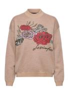 Demi Merino Wool Intarsia Knitted Sweater Lexington Clothing Pink