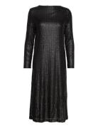 Sldalila Long Dress Ls Soaked In Luxury Black