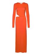 Lyocell Jersey Cut Out Dress Calvin Klein Orange