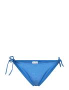 String Side Tie Cheeky Bikini Calvin Klein Blue