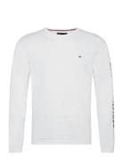 Tommy Logo Long Sleeve Tee Tommy Hilfiger White
