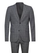 Checked Suit Lindbergh Grey