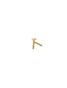 Earring Studs Archetypes, Gold, A-Z Design Letters Gold