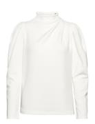 Slffenja Ls T-Neck Top B Noos Selected Femme White