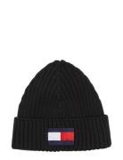 Fleece Big Flag Beanie Tommy Hilfiger Black