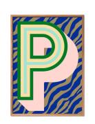 Pop-P-3 Poster & Frame Patterned