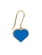 Big Heart Enamel Ear Hanger Gold 1 Pcs Design Letters Gold