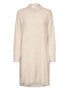 Slfviva-Tonia Long Linen Shirt B Selected Femme Cream