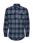Slhregscot Check Shirt Ls W Selected Homme Navy