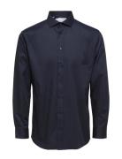 Slhslimnew-Tux Shirt Ls Cut Away B Selected Homme Navy