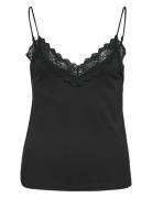 Objleena New Lace Singlet Noos Object Black