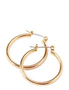 Layla Recycled Medium Hoop Earrings Gold-Plated Pilgrim Gold