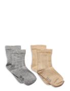 Ankle Sock W. Lurex Minymo Grey