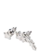 Ava Recycled Star Earrings Silver-Plated Pilgrim Silver