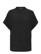 Slhelia Shirt Ss Soaked In Luxury Black