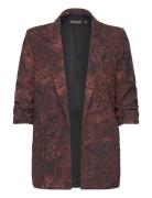 Slshirley Printed Blazer Soaked In Luxury Brown