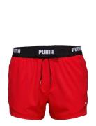 Puma Swim Men Logo Short Length Swi Puma Swim Red