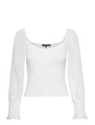 Maia Krista Crepe Mix Jumper French Connection White
